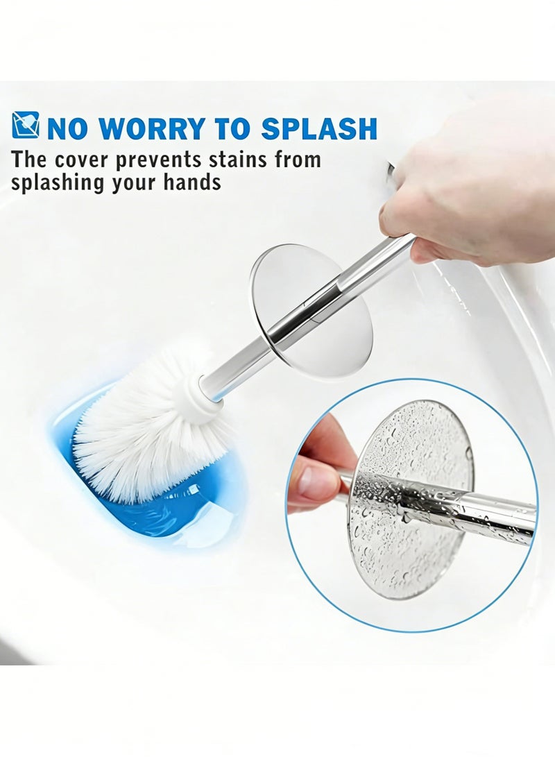 Arabest Toilet Brush and Holder, Toilet Bowl Brush with 304 Stainless Steel Long Handle, Hidden Toilet Brush with Durable Scrubbing Bristles for Bathroom Deep Cleaning (Black) - Image 3